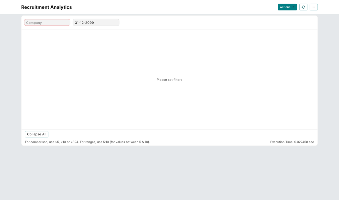 Recruitment Analytics report